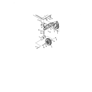 Front Axle, 50" & 54" Decks Diagram and Parts List for RZTSERIES  Cub Cadet Lawn Tractor